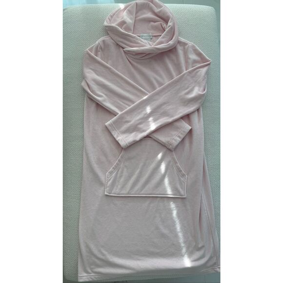 Like New Softies Velour Stretch Funnel Neck Lounge Dress | Paddi Murphy - Picture 5 of 6